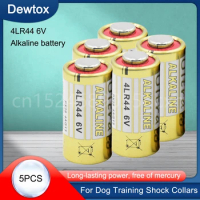 5pcs 4LR44 6V 150mAh Dry Alkaline Battery for Dog Training Collars A544 4034PX PX28A 4G13 PX28L 476A K28A L544