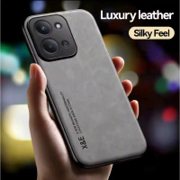Casing for Poco C85 Soft Touch Luxury Leather Silky Feel Casing