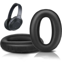 Ear Pads compatible with Sony MDR-1000X WH-1000XM2 Black 1 Pair