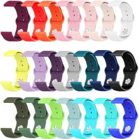 22mm 20mm Strap For Samsung Galaxy watch 5 pro/6/4/Classic/Active 2/Gear S3 frontier silicone bracelet Huawei GT 2/2e/3 pro band
