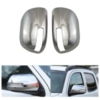2pcs ABS Chrome Car Side Door Rear View Mirror Cover 2006-2012 for hilux vigo fortuner innova 2009-2012 RAV4 PREVIA Estima