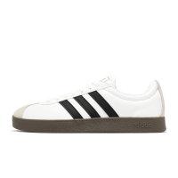 adidas 休閒鞋 VL Court 2.0 白 米白 黑 男鞋 女鞋 皮革 復古 焦糖底 Neo 愛迪達 ID6015
