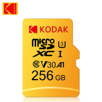 KODAK Original Micro SD 32GB 64GB Memori Memory Card C10 TF MicroSD Cards SDXC 128GB 256GB 512GB U3 4K For Phone Drone Camera