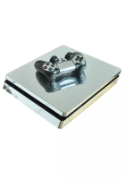 Blackbox PS4 Slim Mirror Chrome Skin Sticker For Sony PlayStation 4 Console and Controller PS4 Slim Skins Stickers Silver