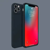 Soft Case Iphone 12 Pro, 12 Pro Max Silikon Candy Macaron Bludru 12 PRO MAX Hitam