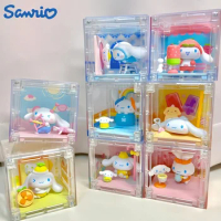 Miniso Sanrio Blind Box Cinnamoroll Decompression Club Kawaii Model Birthday Gift Toys Pendant Surprise Anime Peripherals Toys