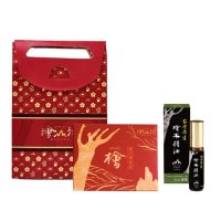 【檜山坊】蛇年限定精緻禮袋-檜木香氛皂+5ml檜木精油滾珠瓶(療癒 放鬆 穩定心神 檜木開運香氛)