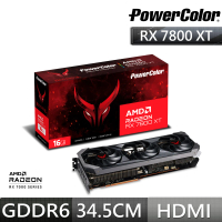 PowerColor 撼訊 RX 7800 XT Red Devil 16G OC RGB GDDR6 256bit AMD 顯示卡