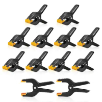 Heavy Duty Spring Clamps 4.5 inch 12 Pack, Photo Booth Backdrop Clips for Muslin, Paper, Photo Background Support, Photography