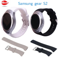 New Watchband For Smart Samsung Gear S2 Watch Band Stylish Silicone Replacement Strap SM-R720 SSGS2SS Sport Silicone Watchbands