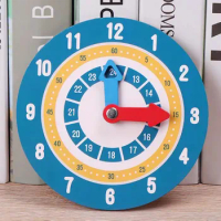 Montessori Learning Clock Wooden Wooden watch Children Calendar Kids Toys 5.9 inches Time Game Educational Toys For Children