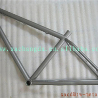 Titanium fat bike frame with outer cable customized Ti fat bicycle frame made XACD titanium fat bike frame with breeze dropouts
