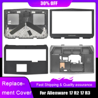 New Laptop LCD Back Cover For Dell Alienware 17 R2 17 R3 Front Bezel Hinges Palmrest Upper Bottom Base Case Hinge Cover Rear Lid