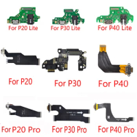 1pcs New USB Charging For Huawei P30 lite P20 Pro P30lite P40 Pro Lite Charger Port Dock Connector Flex Cable PCB replacement