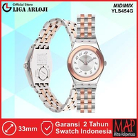 SWATCH YLS454G MIDIMIX Jam Tangan Wanita Analog Stainless Steel Original Swiss Made