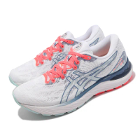 【asics 亞瑟士】慢跑鞋 GEL-Cumulus 23 運動 女鞋 亞瑟士 緩衝型 支撐 緩震 亞瑟膠 白 灰(1012B159960)