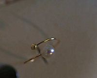 珍珠配件DIY手工材料 S925純銀開口可調節戒指空托 搭配7-8mm戒托