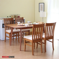 餐桌椅組 餐桌 餐椅 餐廳 RICHOME TA405+CH1102 亞歷斯餐桌椅組(一桌四椅)-2色