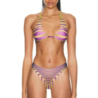 Summer 2024 Trend New Jean Swimsuit Ladies Sexy Tie Paul Bikini Suit Two-Piece Swimsuit Beach Thong Gaultier Swimsuit