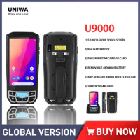 UNIWA U9000 5.0 Inch Android 9.0 Smartphone 2GB +16GB MT6761 Phones IP66 Waterproof Cellphones with PDA Barcoder Scanner 4800mAh
