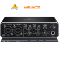 BEHRINGER UMC22/ UM2/UMC202HD Microphone Amplifier Live Recording External Sound Card USB Audio Interface