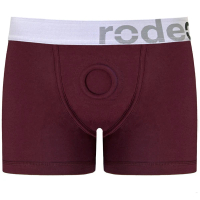 rodeoH 舒適Boxer穿戴褲 酒紅色 - S