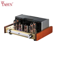 YAQIN MC-84L Bladder Machine EL84 Vacuum Tube Amplifier 12W*2 Fever HiFi Audio High Fidelity Power Amplifier Home
