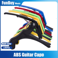 20pcs Guitar Capo Guitar Capodaster Clamp Key Tone Adjusting for Electric Acoustic Guitar Ukulele Accessories