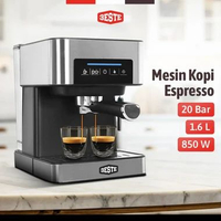 Trieste Mesin Kopi Espresso Coffee Maker Frothing 20 Bar 850W 1.6L - CM6863 Hitam