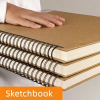 Sketchbook Art Student Sketch Paper Learning Supplies A4 Paper Watercolor Painting Book Gouache Paper Student Sketchbook