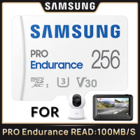 SAMSUNG Pro Endurance Memory Card Micro SD 32GB 64GB 128GB 256GB UHS TF Trans Flash for Dash Cam Body Cam Security Camera Drone