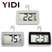 LCD Digital Home Indoor Outdoor Fridge Freezer Temperature Meter, Anti Humidity Frost Alert Wireless Refrigerator Thermometer