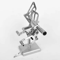 SMOK Motorcycle Pedal For Suzuki GSXR750 1996 1997 1998 1999 2000 2001 2002 2003-2005 Aluminum Alloy Rearset Foot Pegs Footpeg