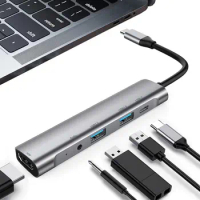 USB Type C HUB Adapter Dock USB C to HDM USB 3.0 PD Power Converter for Samsung Dex Station iPad Pro 11/12.9 2018 MacBook Pro