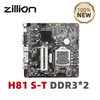 Zillion H81 D3S-T Mini ITX Motherboard LGA 1150 Dual Channel DDR3 Support Core i3/i5/i7 Pentium Celeron 4th CPU For PC LGA1150