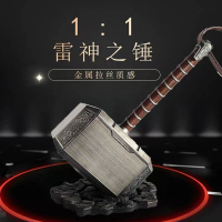 【公司現貨免運速發】開發票 漫威復仇者聯盟1比1雷神之錘樹脂手辦模型掛飾品禮物