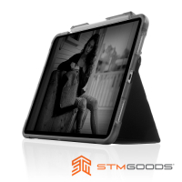 STM Dux Studio for iPad Pro 12.9吋 (第三/四代) 晶透強固軍規防摔平板保護殼 - 黑