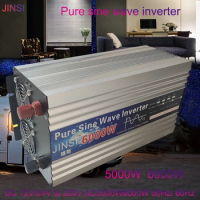 Inverter Pure Sine Wave 12V 24V 48V 220V 5000W 6000W Voltage Solar Power Inverter DC12V to AC220V Car Converter LED Display DIY