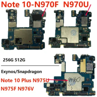 Good Unlocked Motherboard For Samsung Galaxy NOTE 10 Plus 5G N975F N976B N975F/DS N976V N976N N970F N971N N975U N970U 256G
