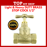 City [ORIGINAL] Light & Heavy DUTY BRASS STOP COCK 1/2\ & 1\""