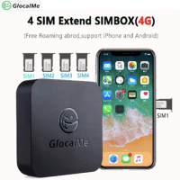 GlocalMe Multi 4 SIM Dual Standby No Roaming 4G SIMBOX for iOS &amp; Android ,No Need Carry ,work with WiFi / Data to Make Call &amp;SMS