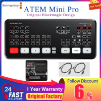Original Blackmagic Design ATEM Mini Pro BMD Live Stream Switcher Multi-view and Recording New Features