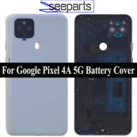 For 6.2" Google Pixel 4A 5G Battery Cover Door Back Housing Rear Case Pixel 4A 5G Back Cover Battery Door Replacement Parts