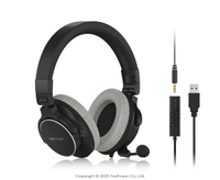 ＊含稅＊BH470U Behringer耳朵牌 高級立體聲耳機 (帶可拆卸麥克風和 USB 線)