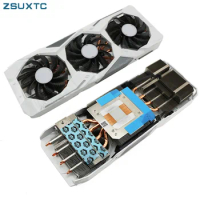 RTX2060 S Graphics Card Replacement Heatsink with Fan For GIGABYTE RTX 2060 SUPER GAMING OC 3X WHITE GPU Cooler Heat Sink