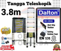 DALTON Tangga aluminium single teleskopik 3.8 meter Tangga Teleskopik 3,8 meter
