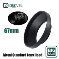 67mm Metal Wide Angle Lens Hood Cover Protector for Nikon Sony Fujifilm Canon EOS 1300D 800D 760D 750D 700D 650D 77D Accessories
