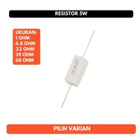 Resistor 5W Kapur Putih 5 W Watt 1 6.8 22 39 68 OHM 39 OHM