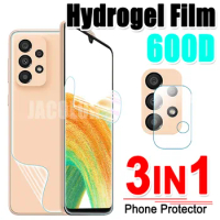 3IN1 Hydrogel Film Screen Protector For Samsung Galaxy A53 A52 A33 A32 A52s 4G 5G Cover Sunsumg Galaxi A 33 52 s 32 Camera Lens
