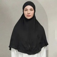 DOA Indonesia - Baiti Yuki Khimar Black - Hijab Instant Timeless